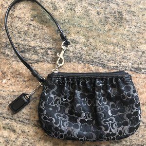 Black Coach wristlet